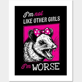 I'm Not Like Other Girls, I'm Worse Posters and Art